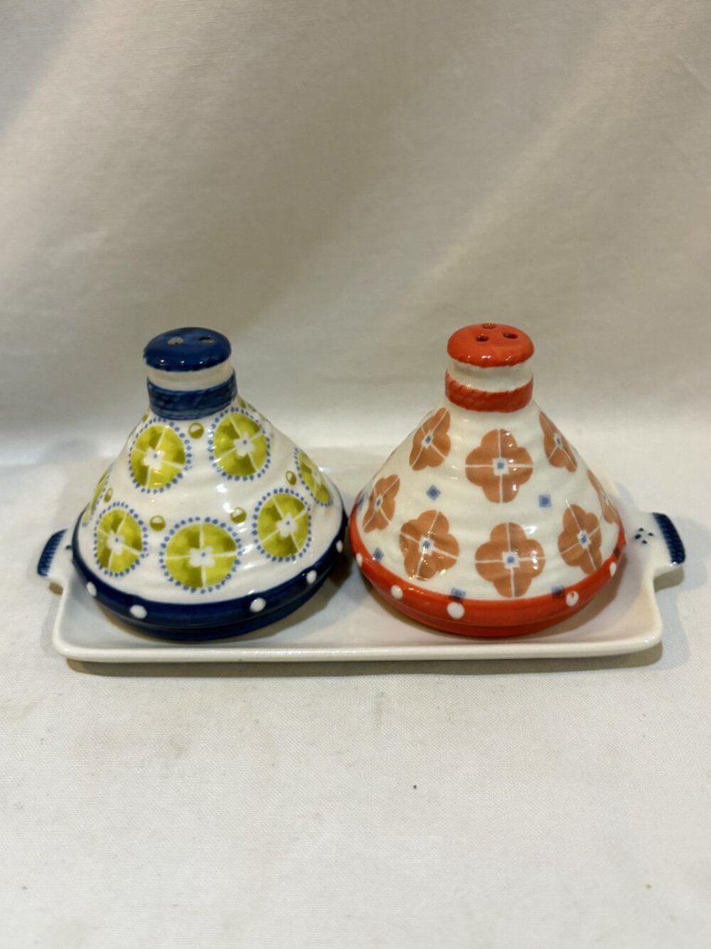 Anthropologie Isidre Salt & Pepper Shaker Set with Tray